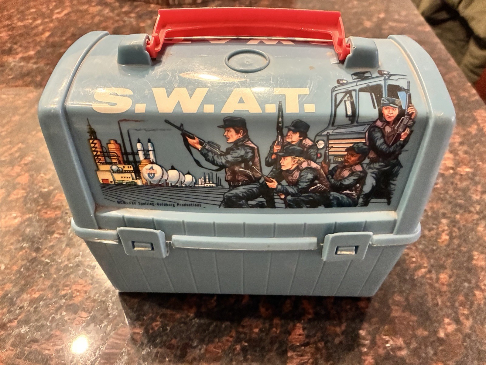 Vintage 1975 SWAT Lunchbox  No Thermos