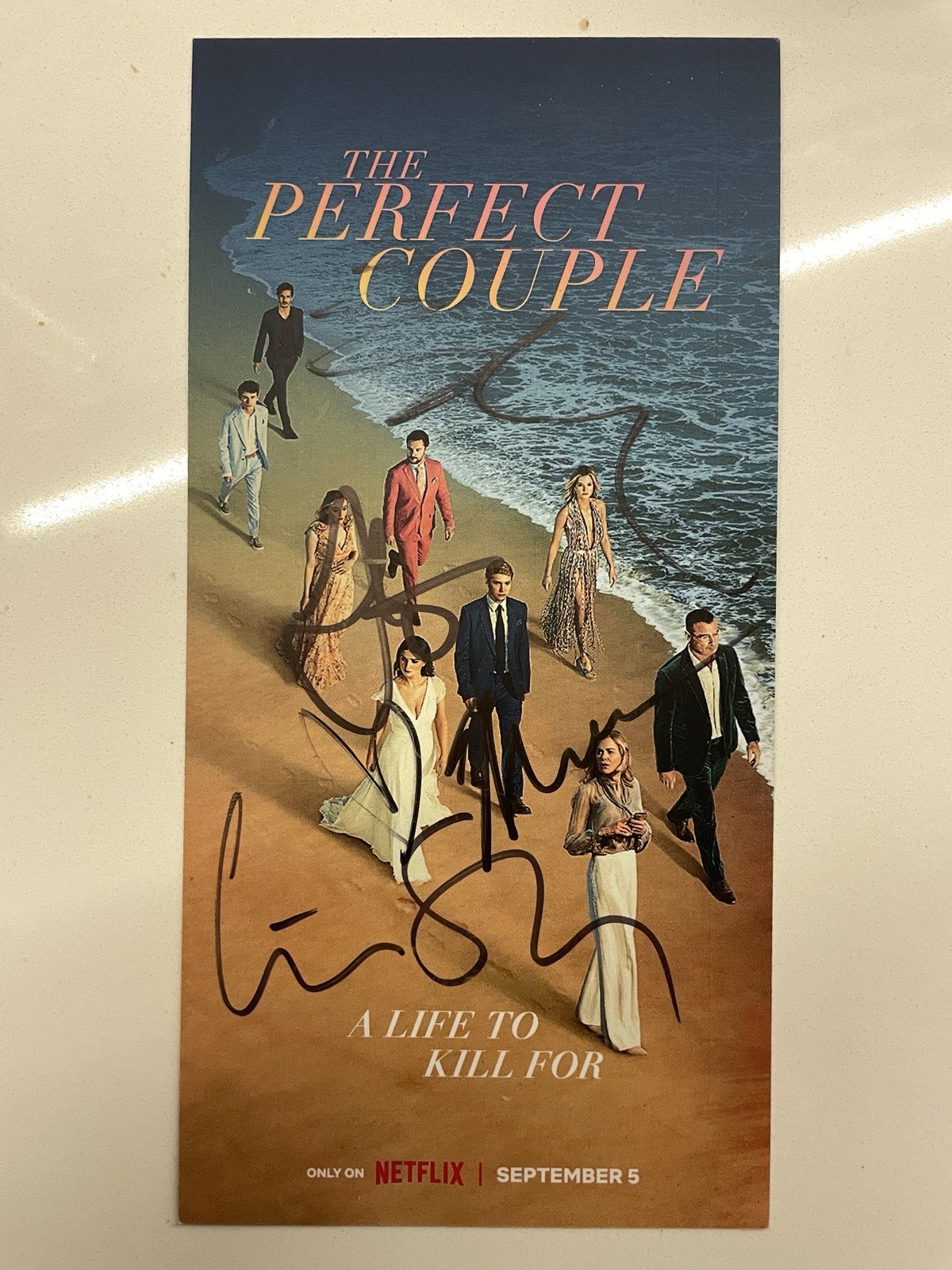 Premiere Ticket SIGNED By Liev Schreiber Eve Hewson Ishaan Khattar & Jack Reynor