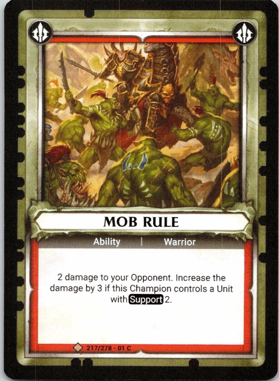 Mob Rule Age Of Sigmar 217/278 Common Warhammer CCG TCG