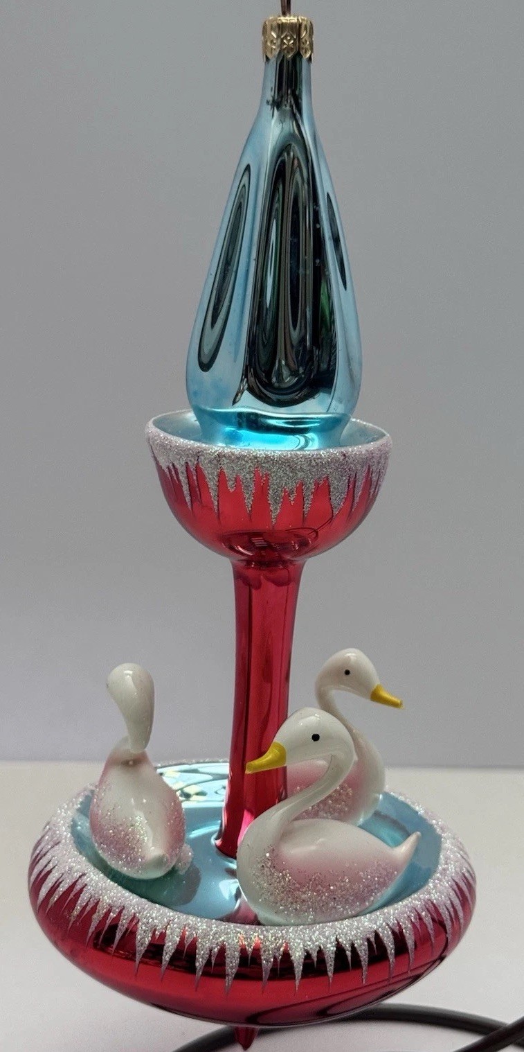 Christopher Radko Swan Fountain 1994 Ornament Rare