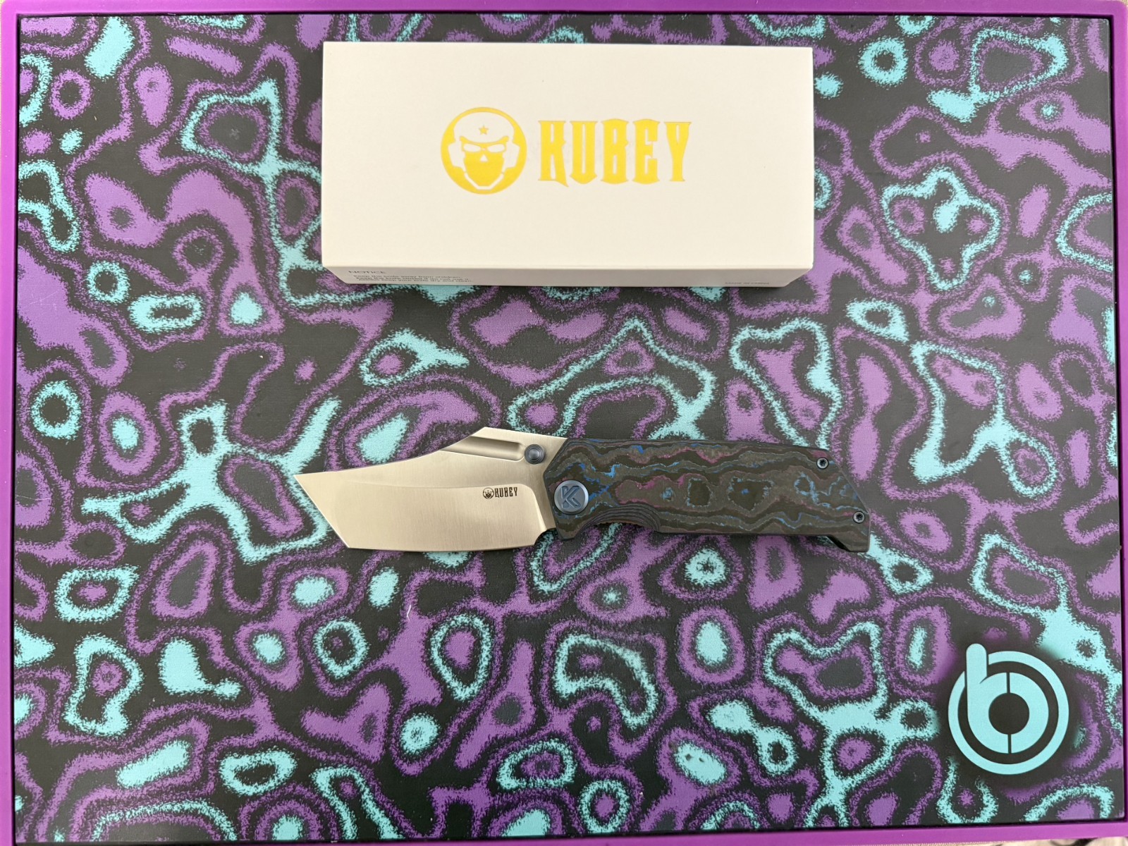 Kubey Hamster Suite2A Exclusive Damtanium Black Wash Camo Carbon 14C28N Blade