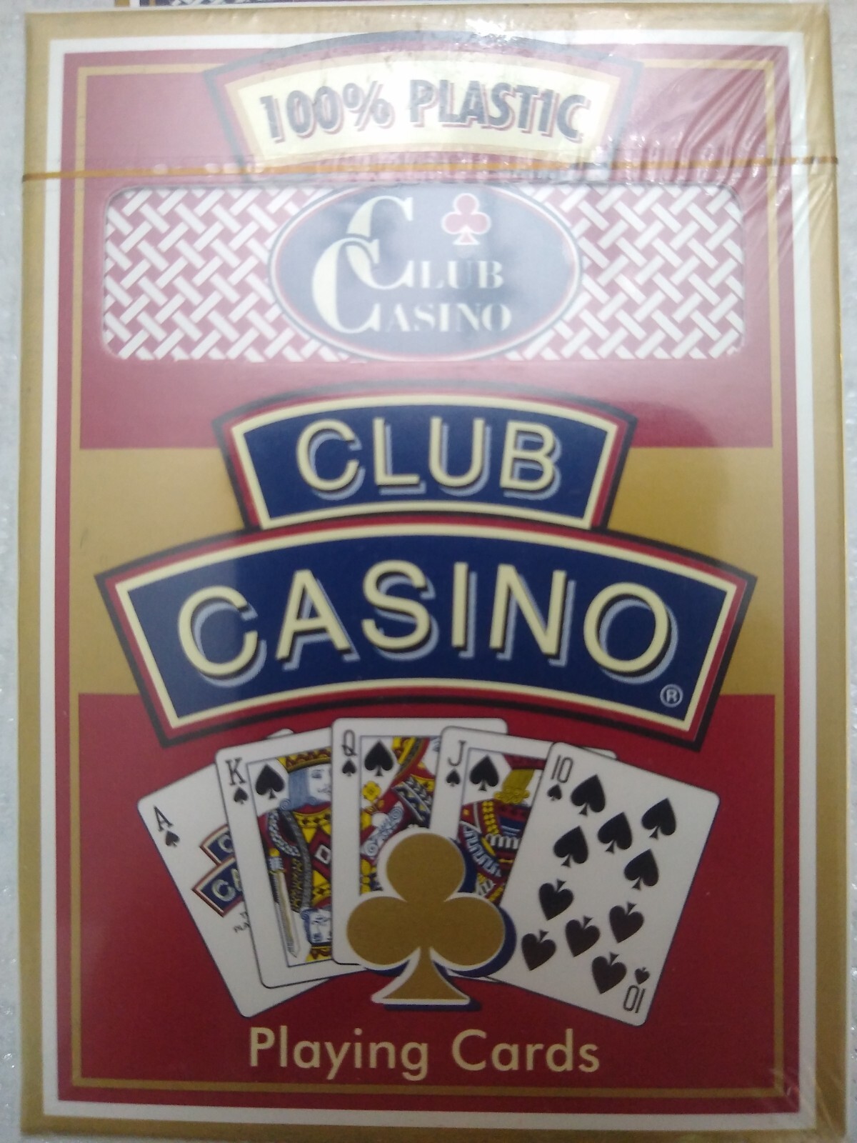 HOYLE OFFICIAL PLAYING CARDS POKER SIZE PLASTIC COATED red