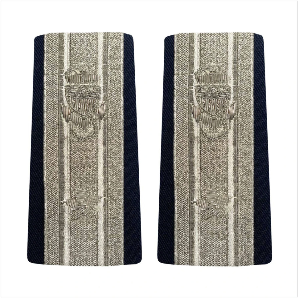 GENUINE U.S. COAST GUARD AUXILIARY ENHANCED SHOULDER BOARD: DCO - 1 STAR