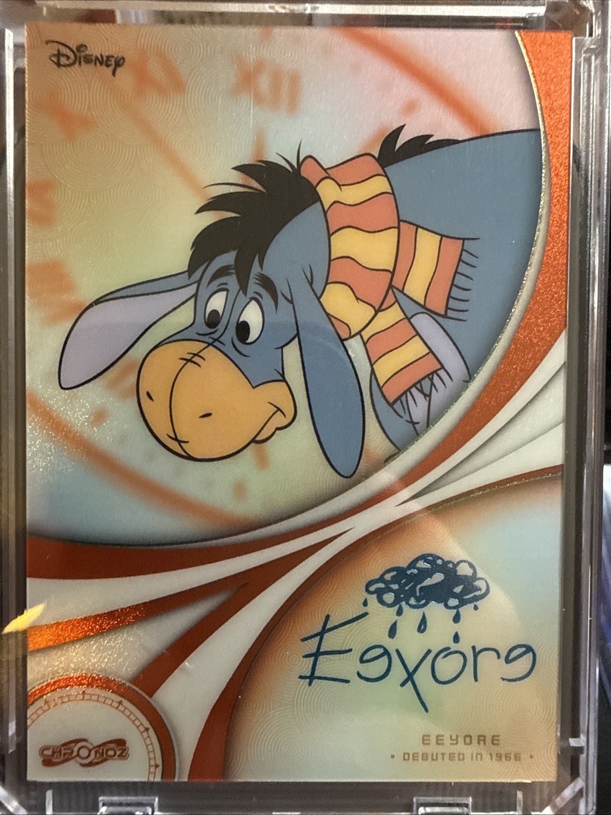 2026 Disney Chronoz Eeyore Auto /30 Winnie The Pooh Single Scrip Art Orange
