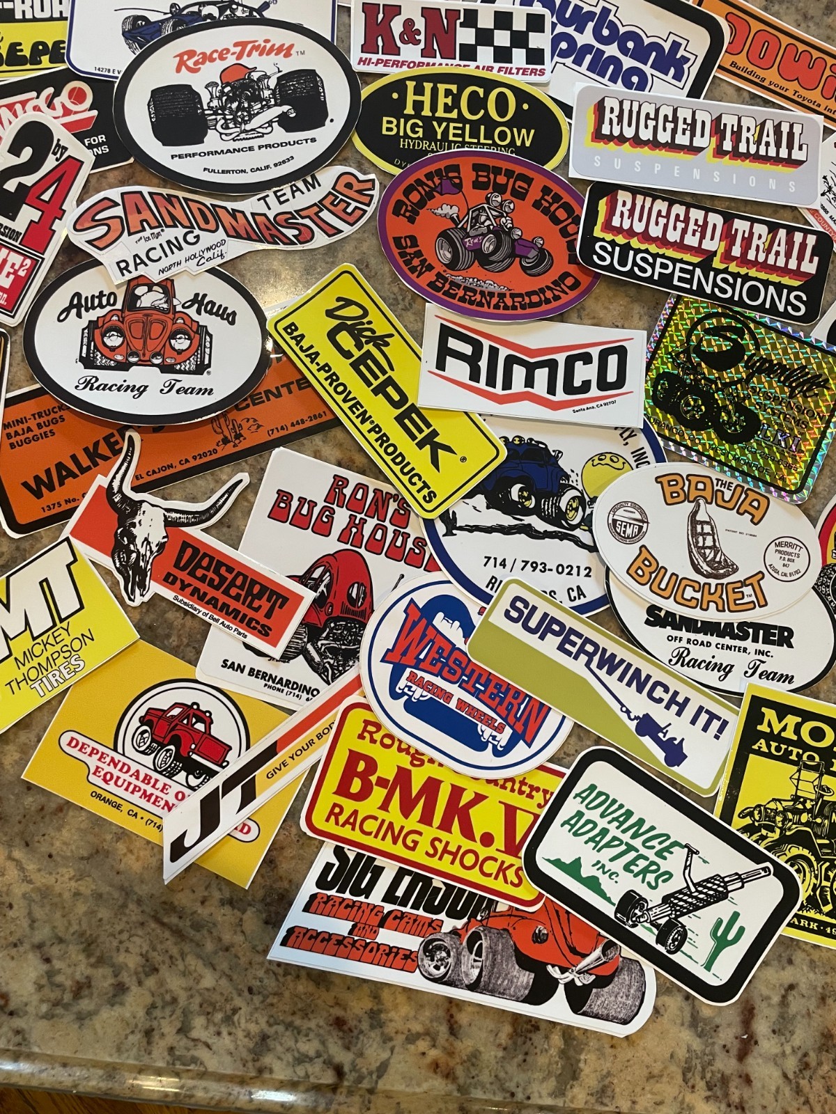 Vintage BAJA RACING OFF ROAD DECALS Stickers  *Custom Lot* Repros 1960s -80s