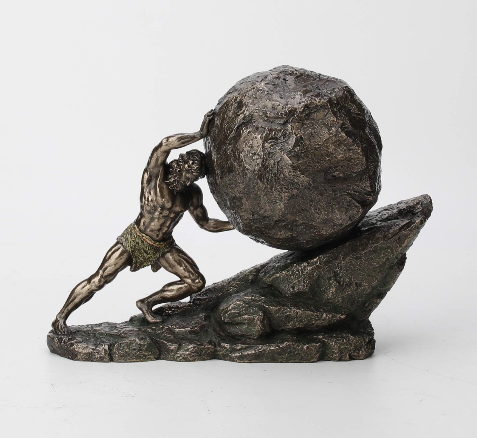 Veronese Design 8 1/8 Inch Sisyphus and The Eternal Boulder Cold Cast Resin B...
