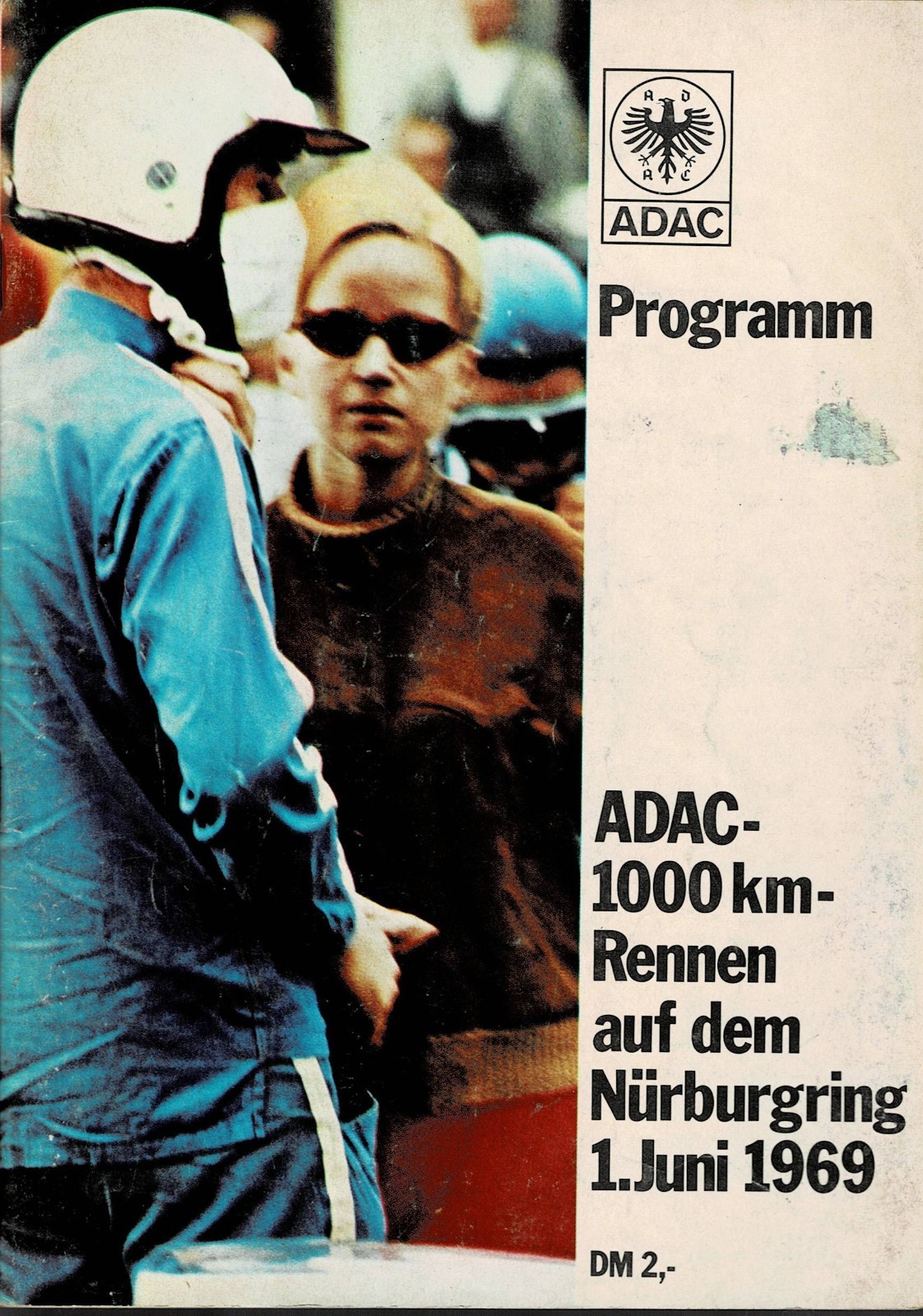 ADAC 1000 km race Nürburgring 1 June 1969 program booklet 82 pages-A5- HTF
