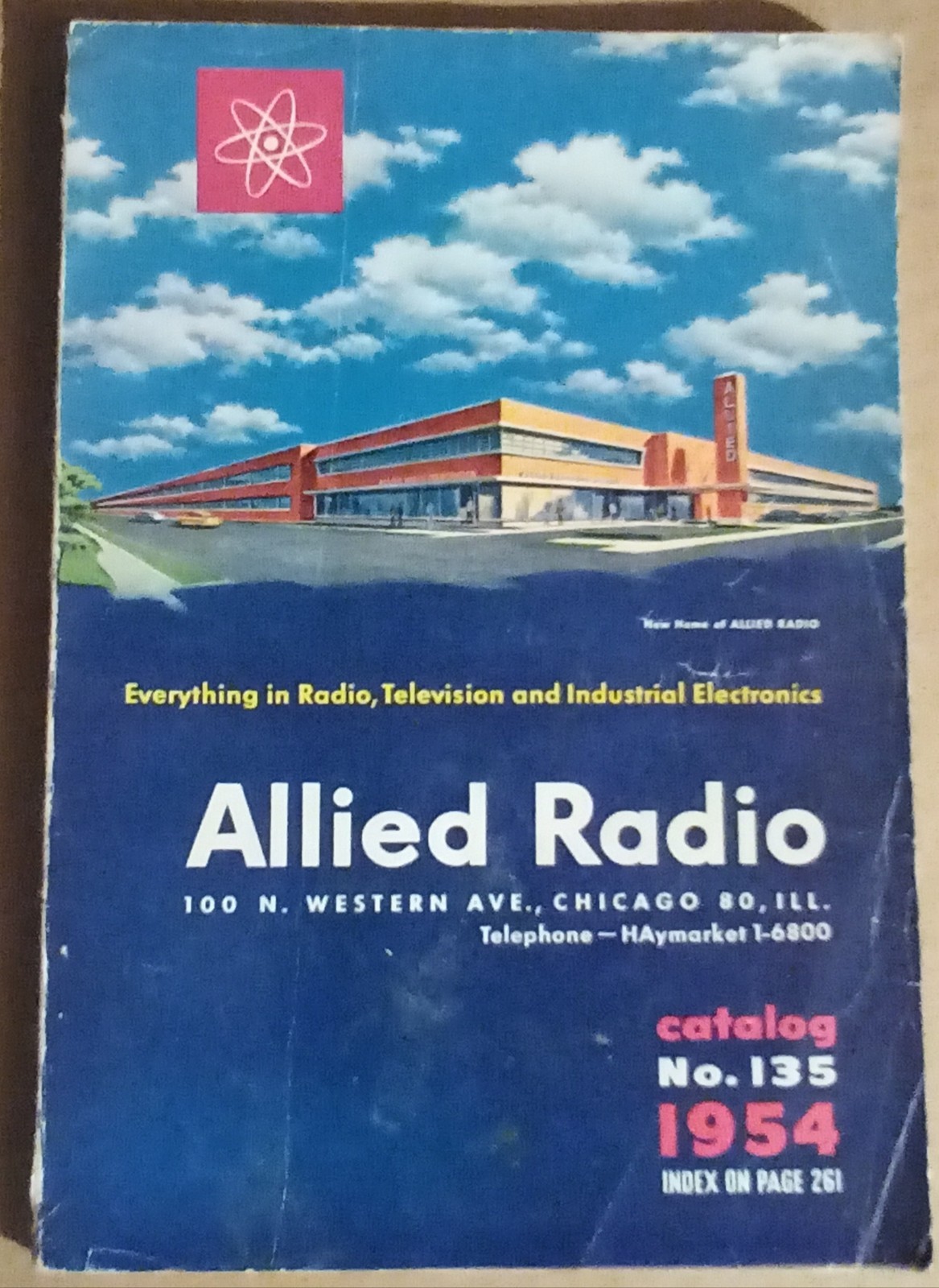 Vintage 1954 Allied Radio Catalog No. 135 Everything in Electronics w/Order Form
