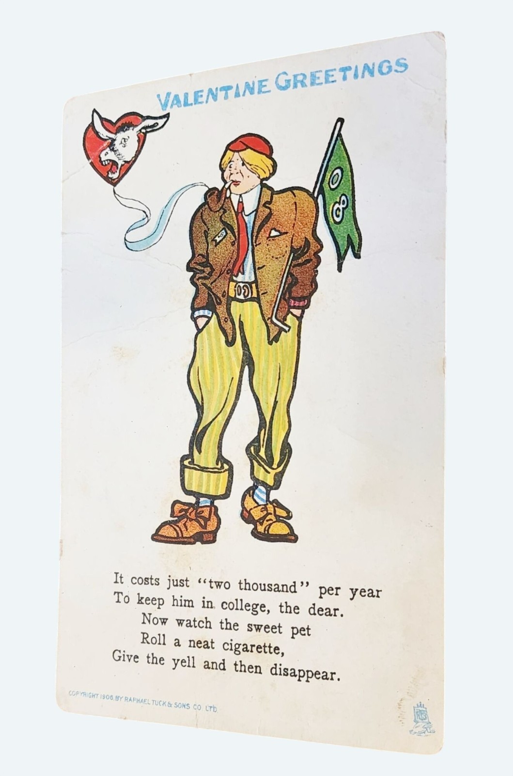 Vintage 1906 Raphael Tuck & Sons Valentine Greetings Postcard Series A Humorous