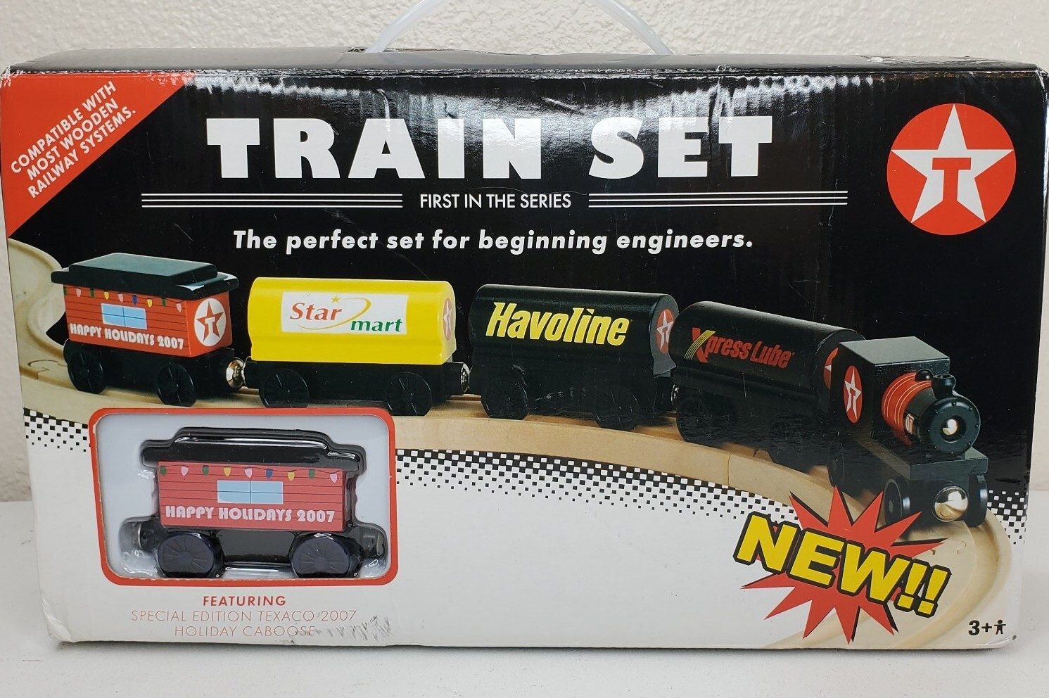 Ertle Collectibles Texaco Wooden Train Set