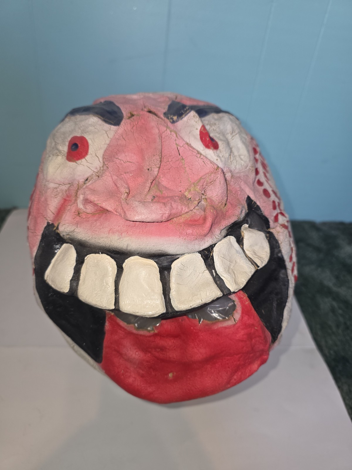Very Rare 1986 Screamin Meemie Mad Balls Rubber Mask. Retro Used Halloween Mask