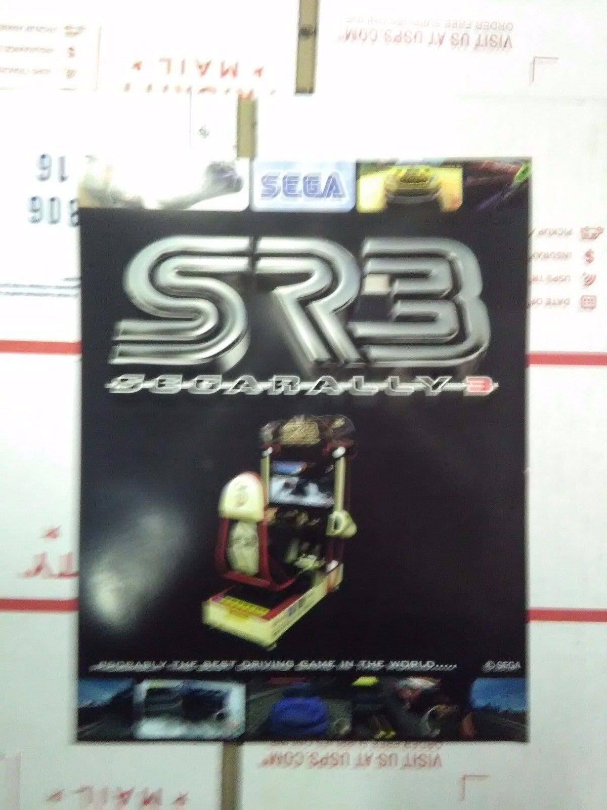 sega rally srb arcade flyer