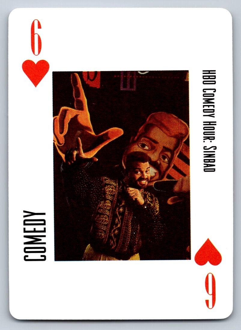 1992 HBO Simply The Best Sinbad Comedy Hour Rookie RC HBO 20 Playing Card RARE