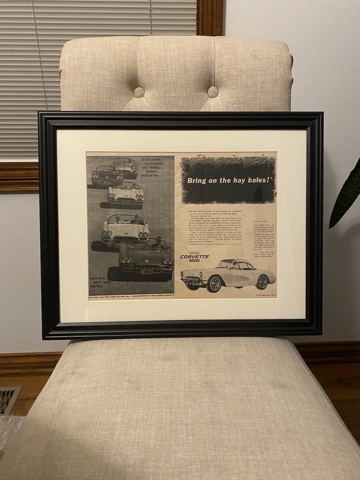 Original 1956 Corvette Print Advertisements - 2 