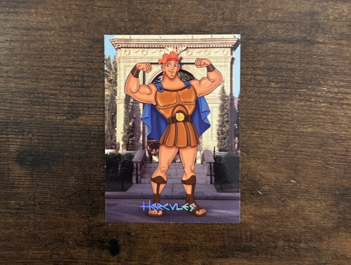 WALT DISNEY WORLD SIGNATURE SERIES #21 Hercules (2001) Rare Vintage Card