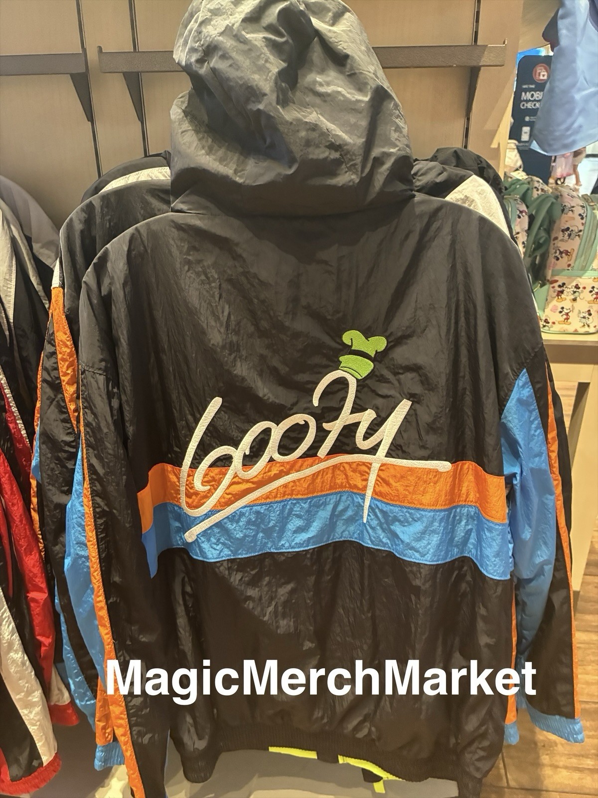 Disney Parks WDW 2026 Goofy Windbreaker Jacket Adult Size Medium