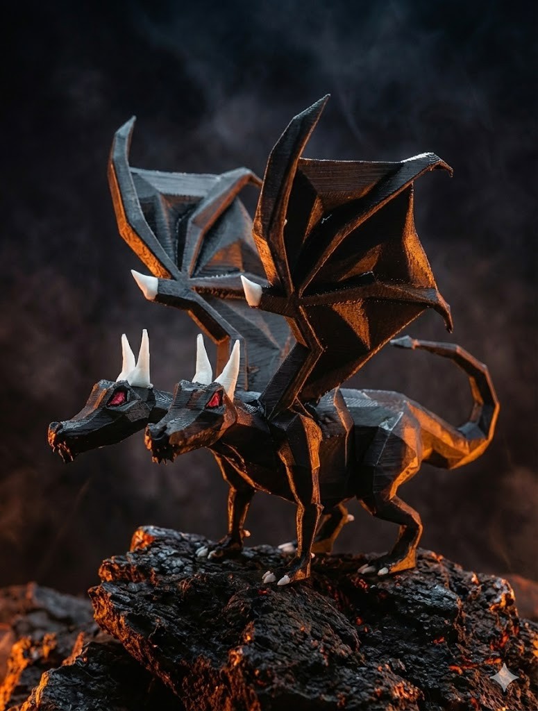 King Black Dragon Boss from Old School Runescape Inspired Figure, Runescape Gift