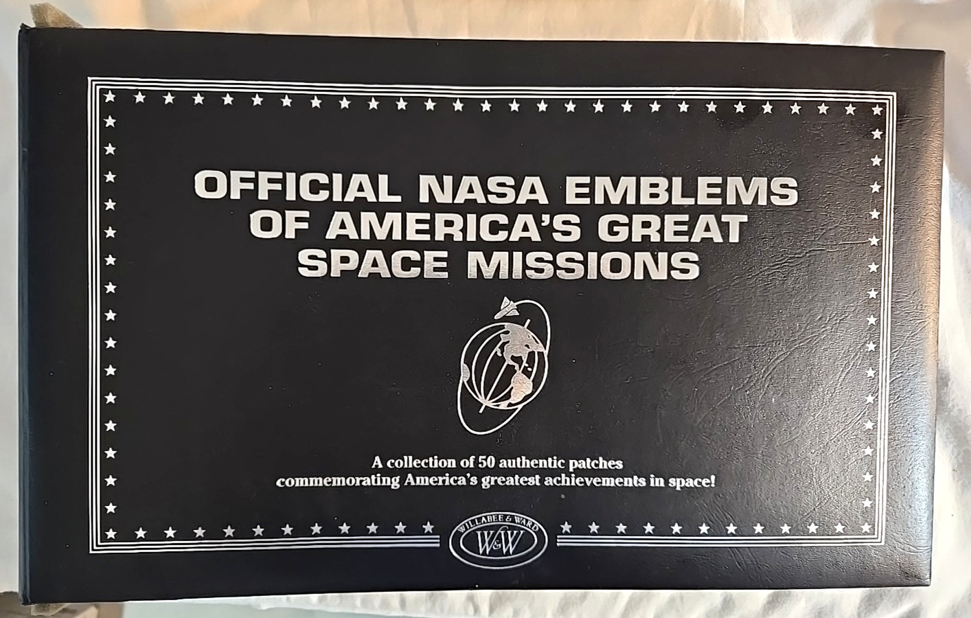 Official Nasa Emblems of America's Greatest Space Missions Lot of 33 and Binder