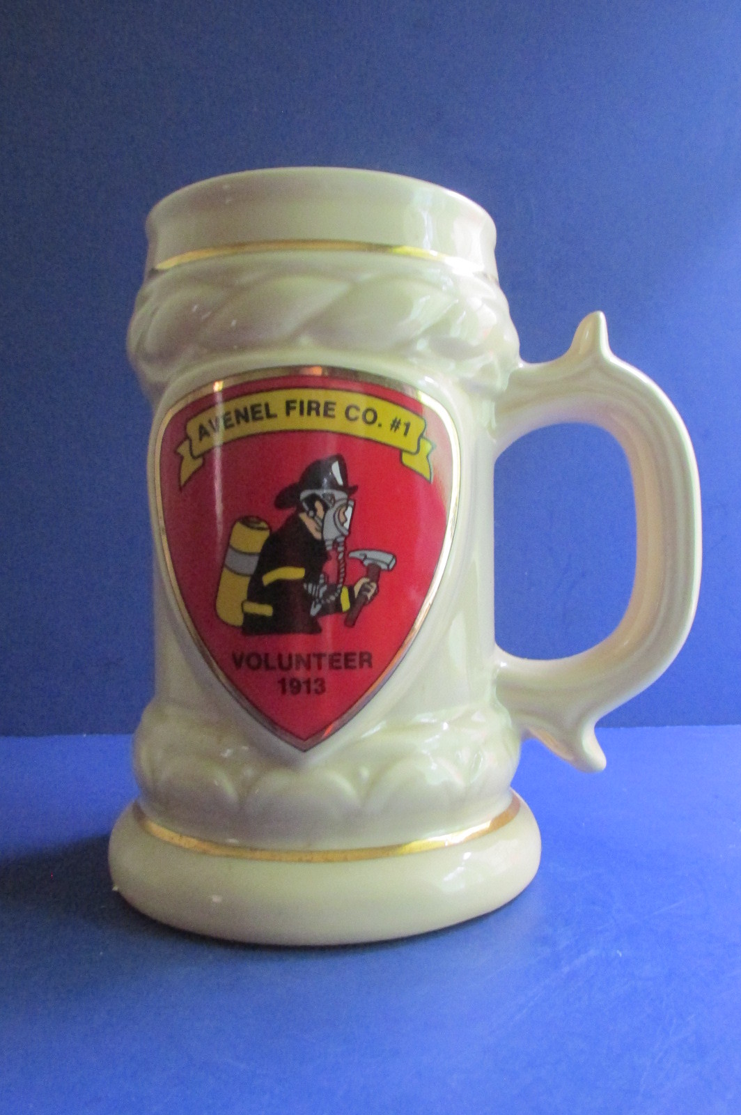 Vintage Avenel Fire Co. #1 75th Anniversary 1913-1988 Cup Mug Beer Stein