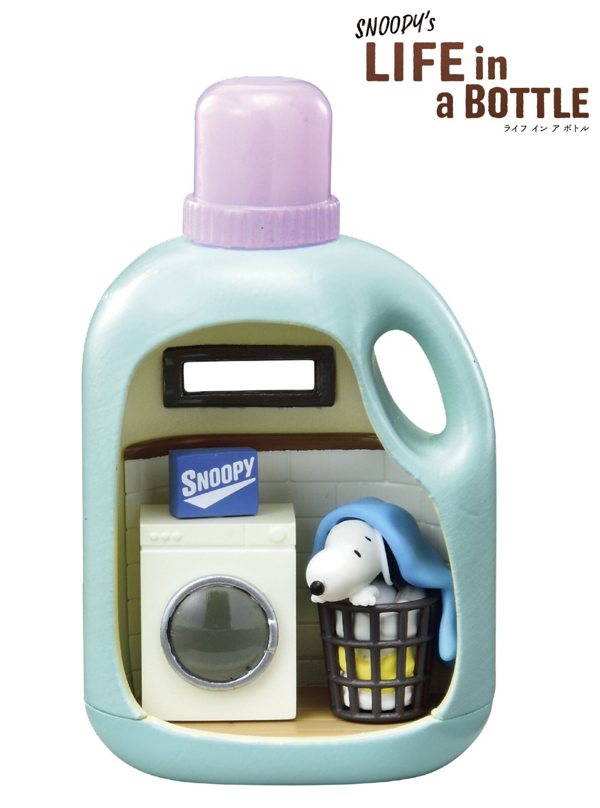 RE-MENT Peanuts SNOOPY's LIFE In A BOTTLE Woodstock Mini Diorama Figure Toy NEW