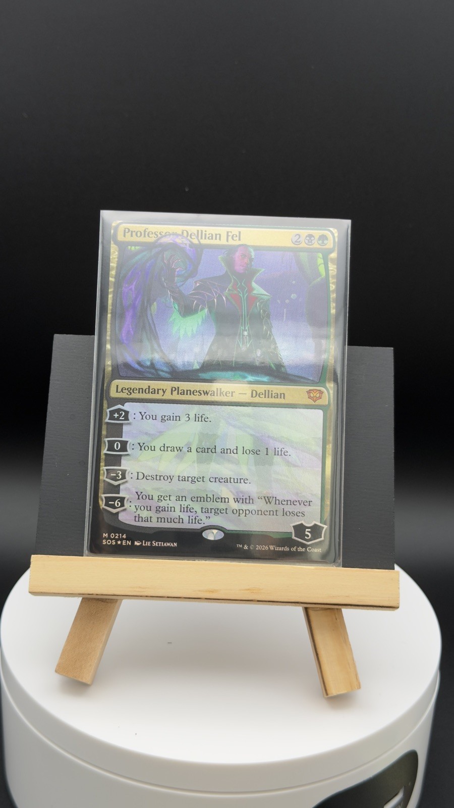 Professor Dellian Fel Secrets of Strixhaven #214 Mythic Rare Foil Near Mint MTG