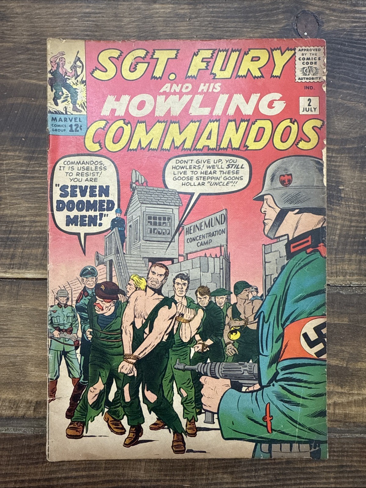 Marvel Comics Sgt. Fury and His Howling Commandos #2 1963 Single Issue Comic Bk