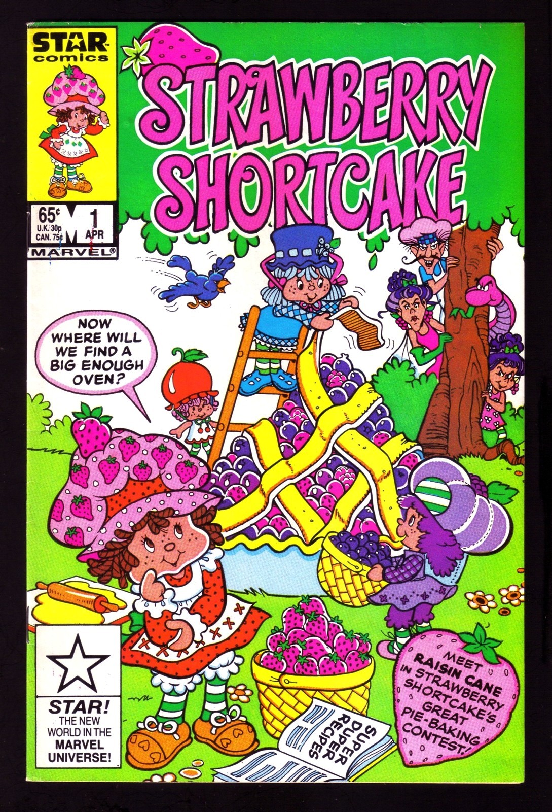 STRAWBERRY SHORTCAKE #1 First Issue Marvel Comic Book ~ FN