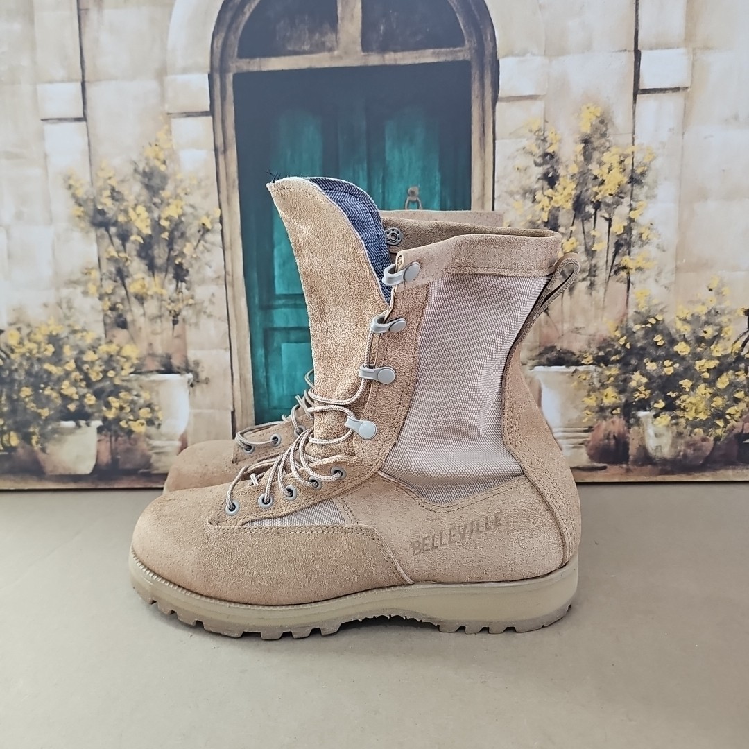 Belleville 790G  Gore-Tex Cold Weather Boots Tan leather Vibram Size 9.0 R