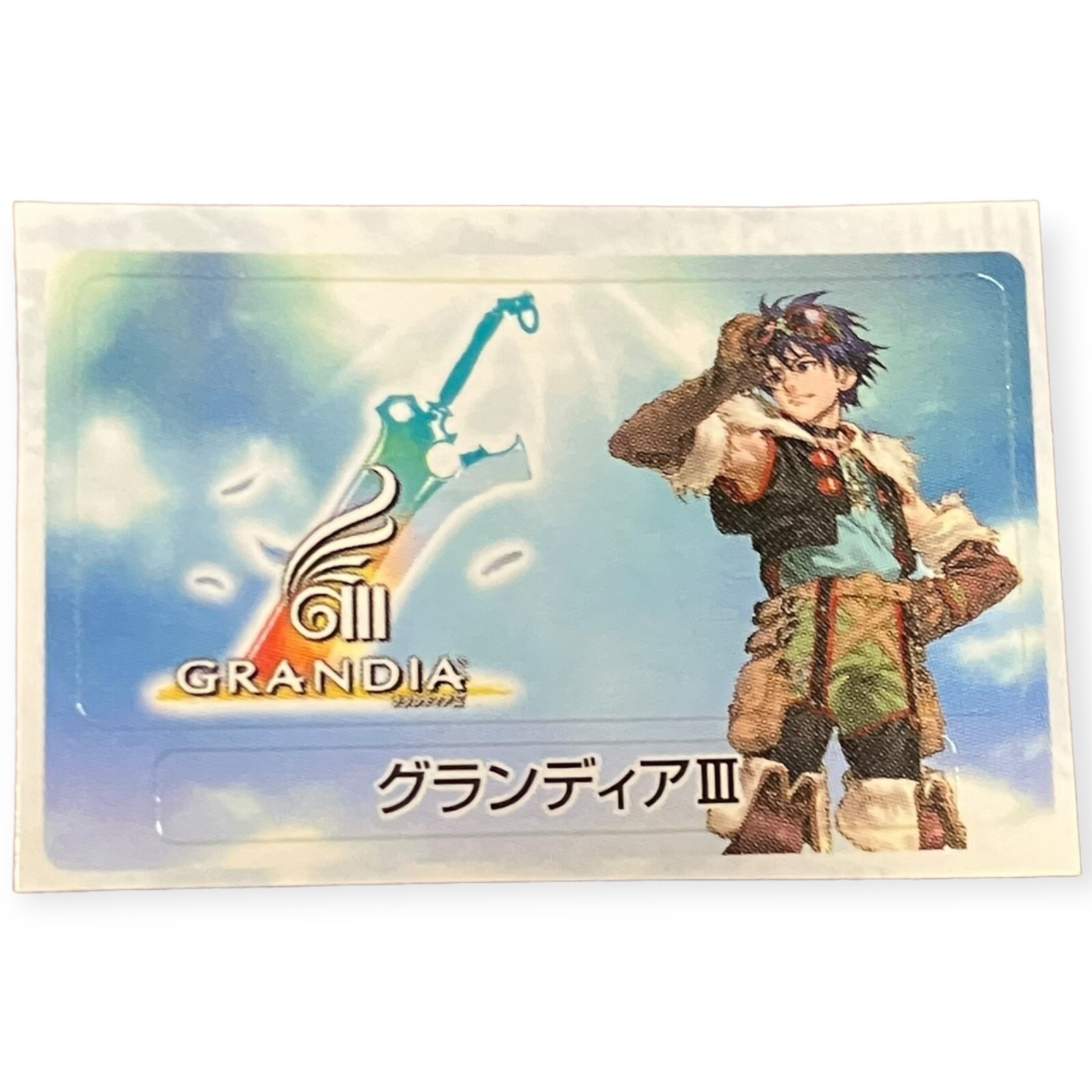 Sony PlayStation 2 PS2 Grandia III 3 2005 Memory Card Sticker