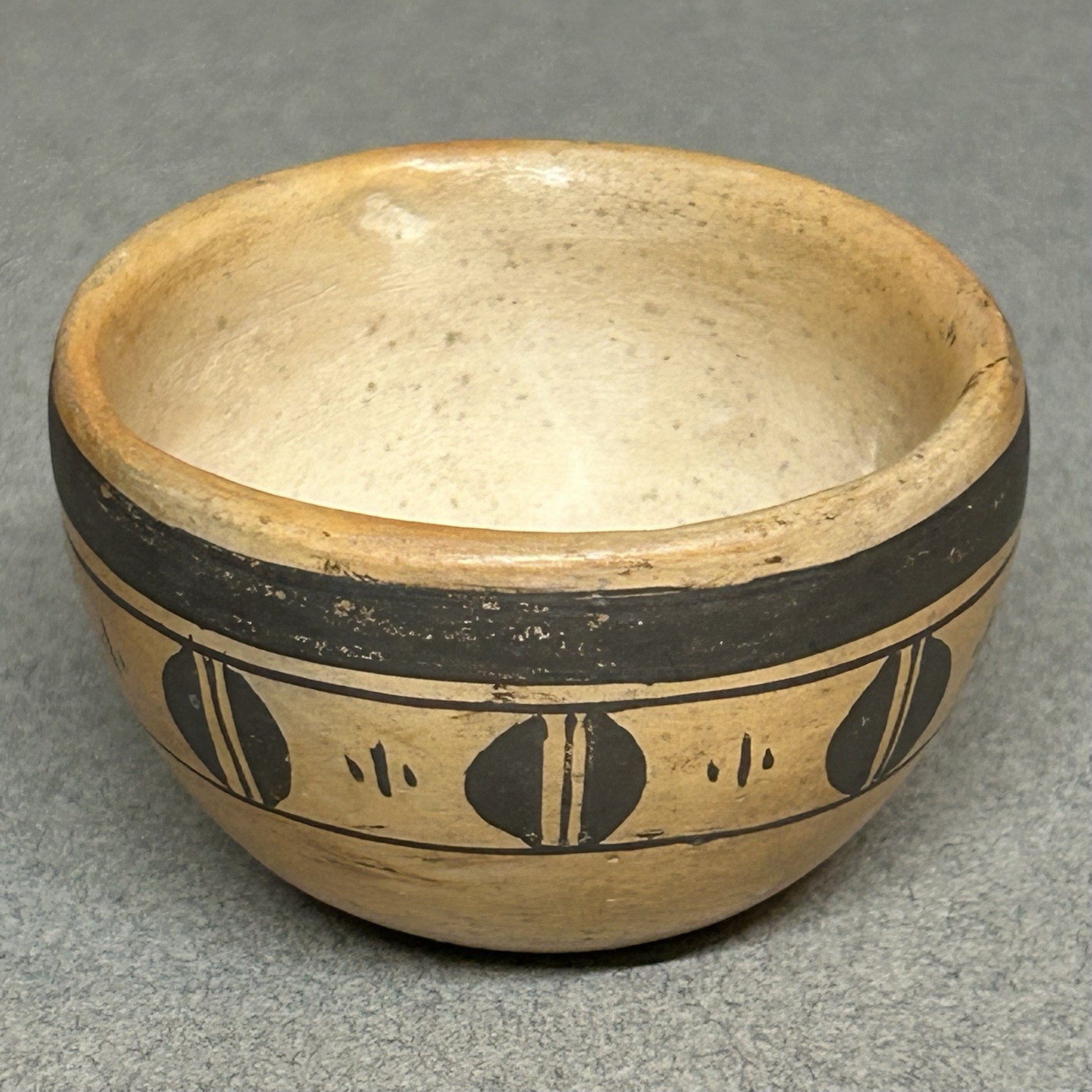Vintage Katherine Sahmie Arizona Hopi Miniature Pottery Bowl Native American