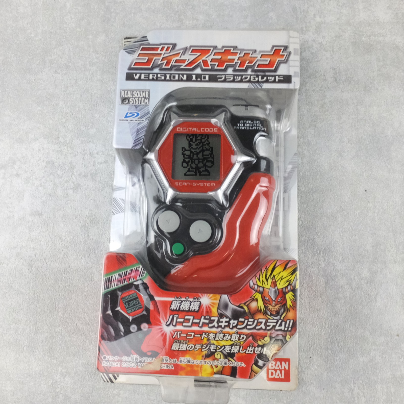 Bandai Digimon Frontier D-Tector Digivice D-scanner 1.0 Black/Red