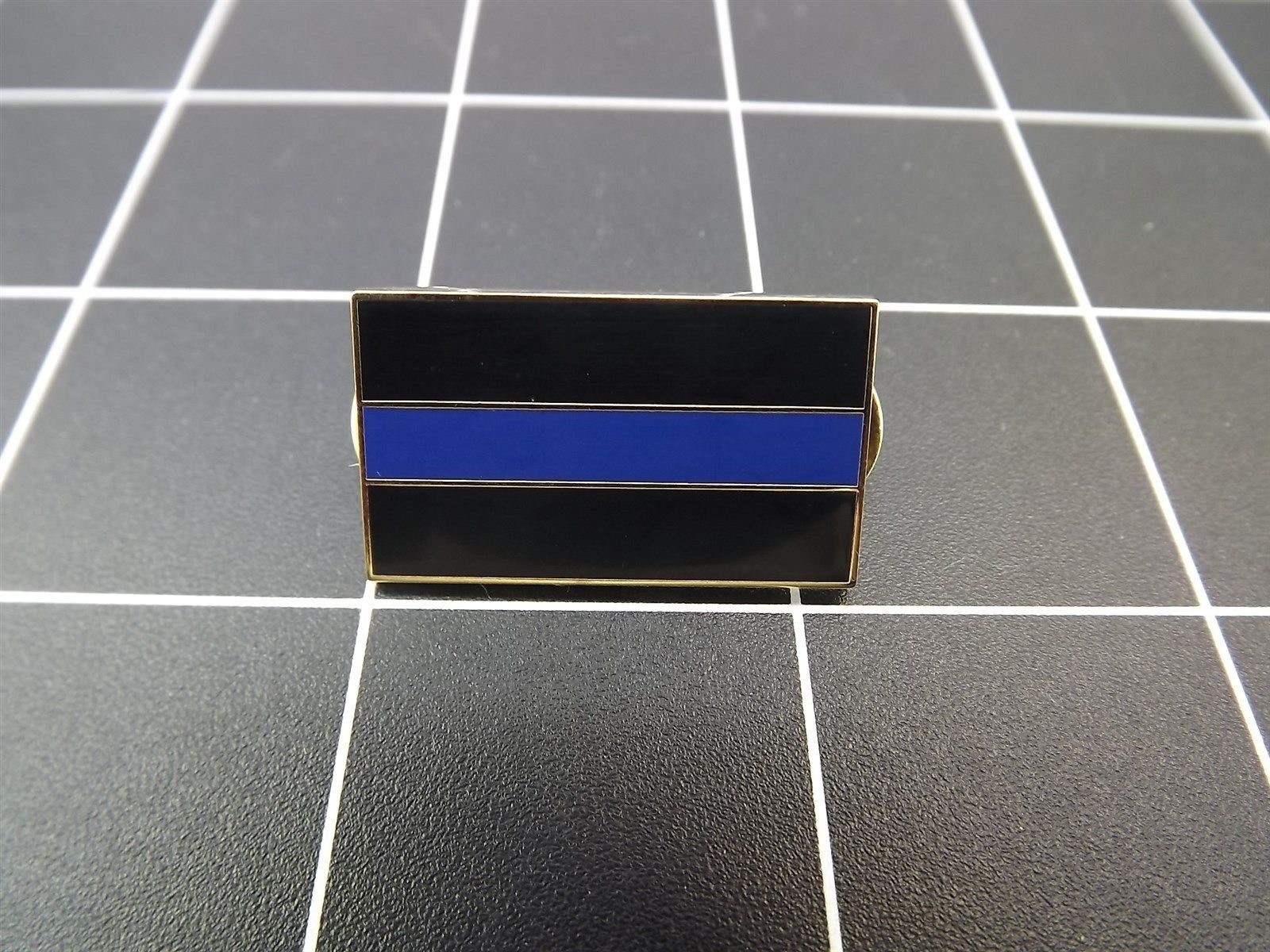 FREE SHIP Lapel Pin POLICE BLUE LINE OF HONOR ENAMELED LIFETIME GUARANTEE