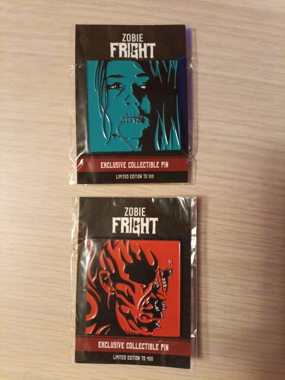 Zobie Fright Strangland Enamel Pin Set /100 /400 RARE Limited Edition Horror