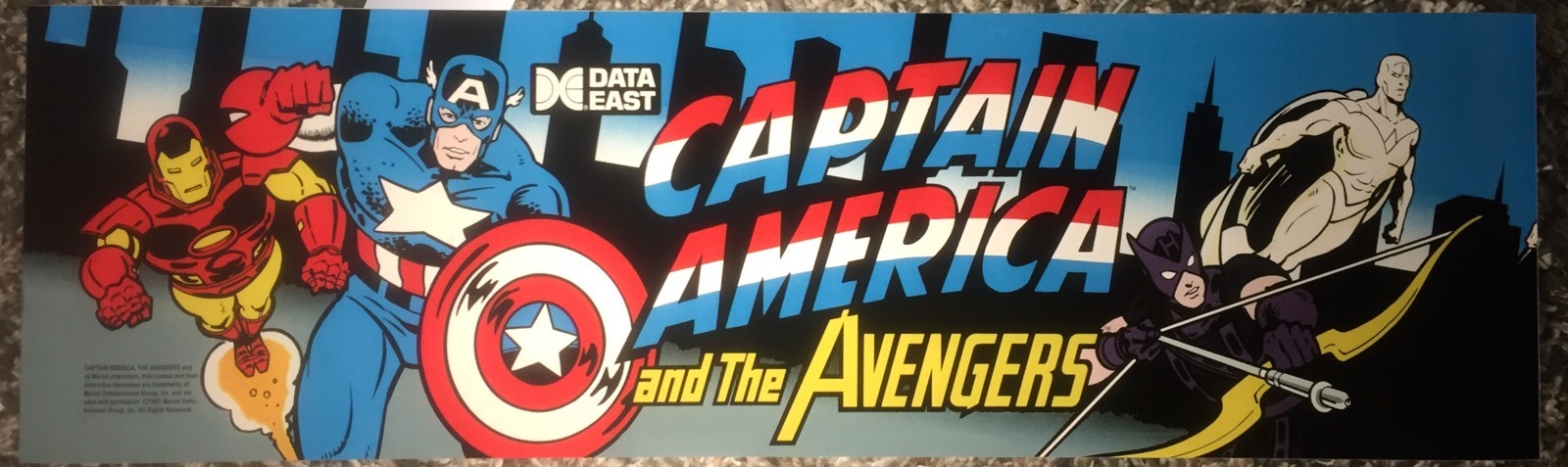 Captain America and the Avengers Arcade Marquee 27