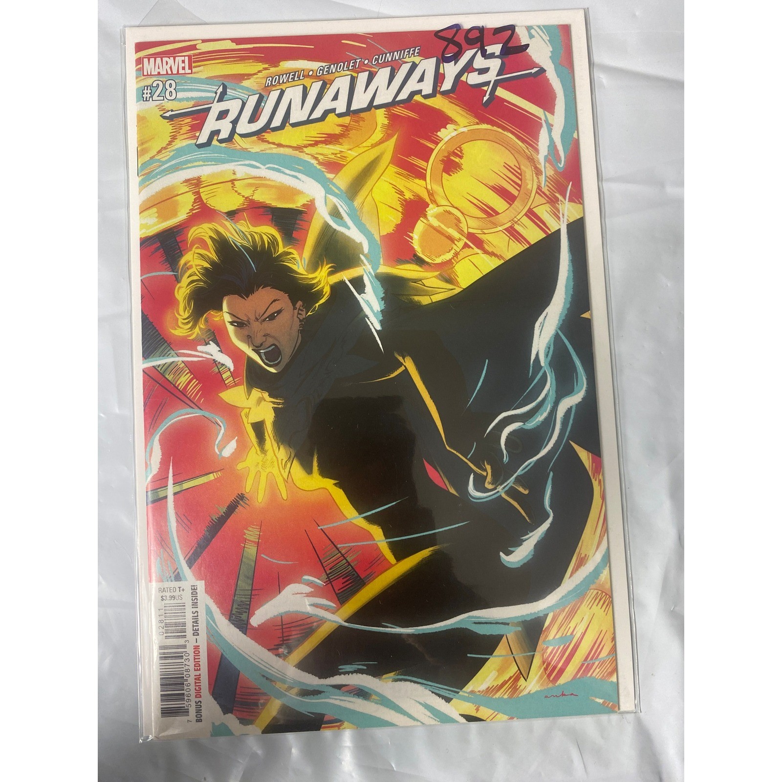 Marvel Runaways #28 2019 Rainbow Rowell Andres Genolet Kris Anka Cover Nico