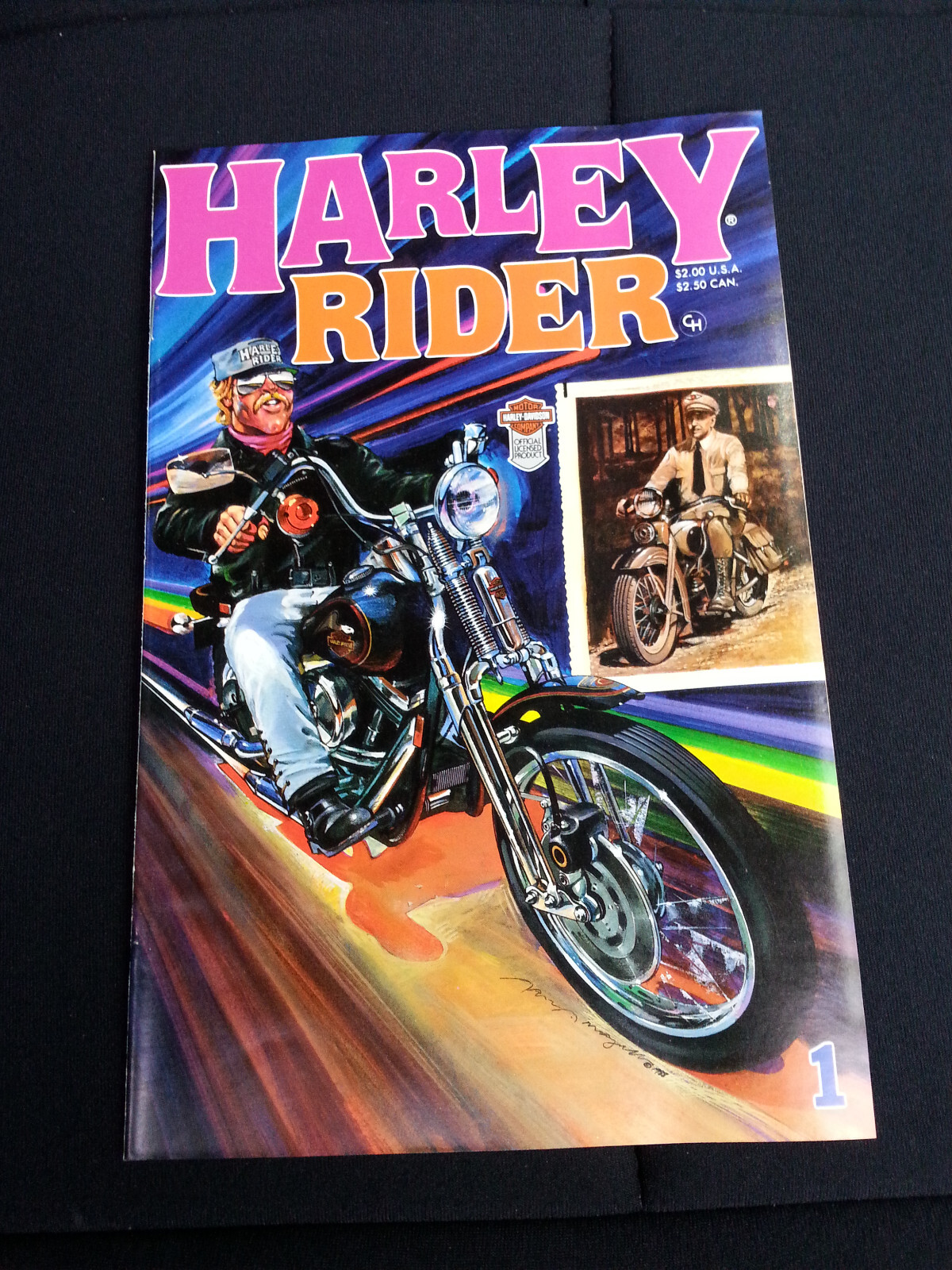 VIntage HARLEY RIDER COMIC - 1988 1ST EDITION Comic - MINT FROM SEALED CASE