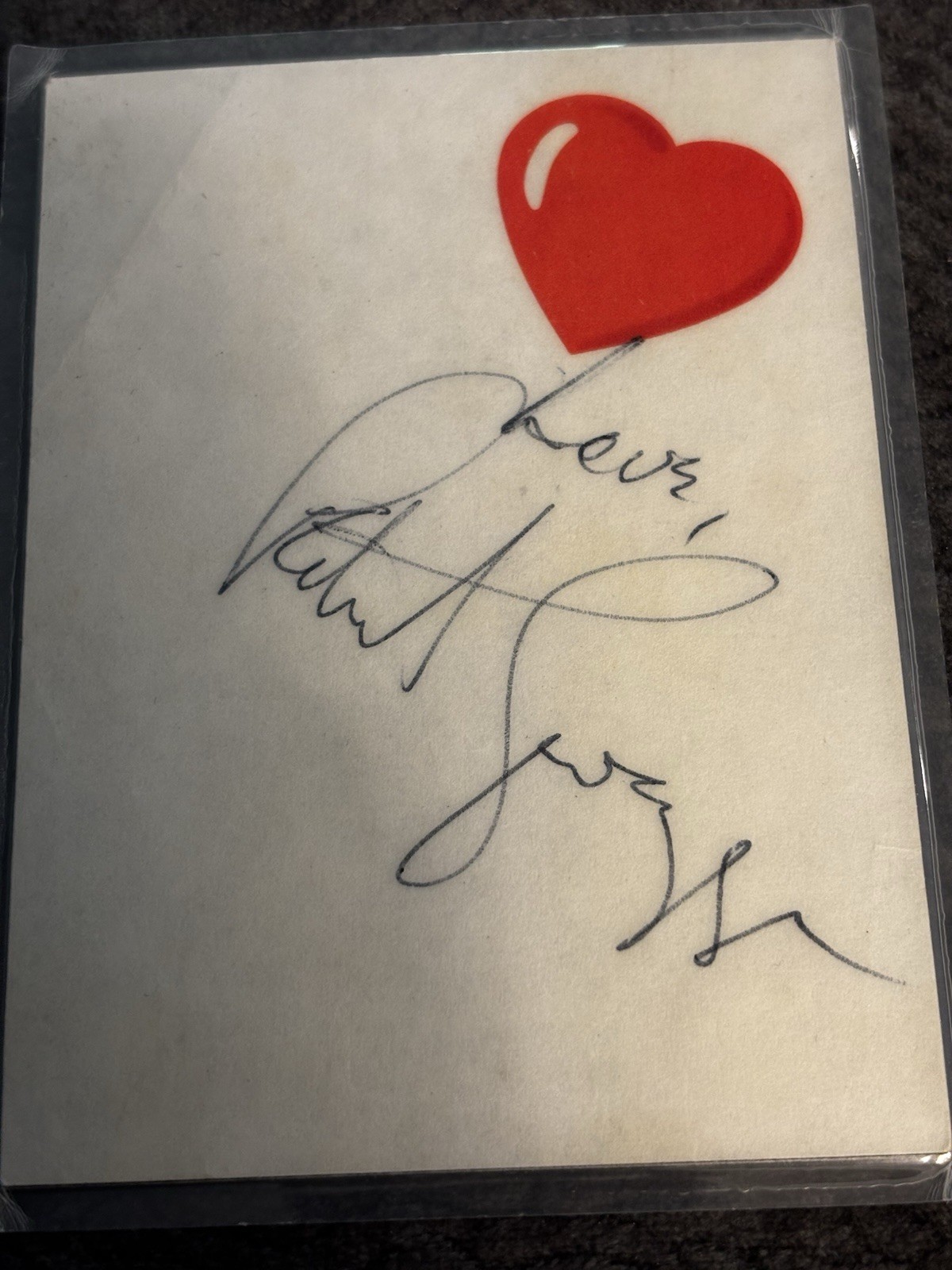 Hand Signed Patrick Swayze Autograph