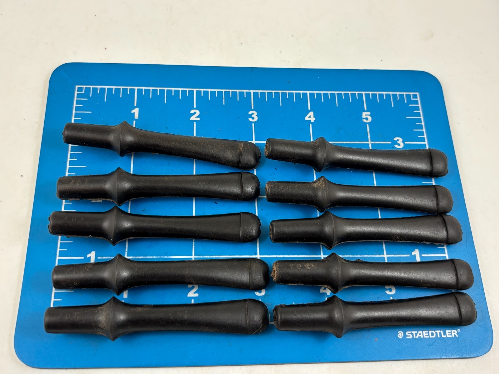 Judd's 10 Vintage Never Used Vulcanite P-Lip Pipe Stems