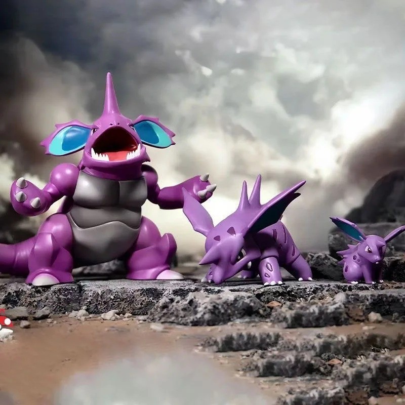 BKM Pokémon Nidoking Nidorino Nidoran 1/20 Scale PVC Figure Collectible