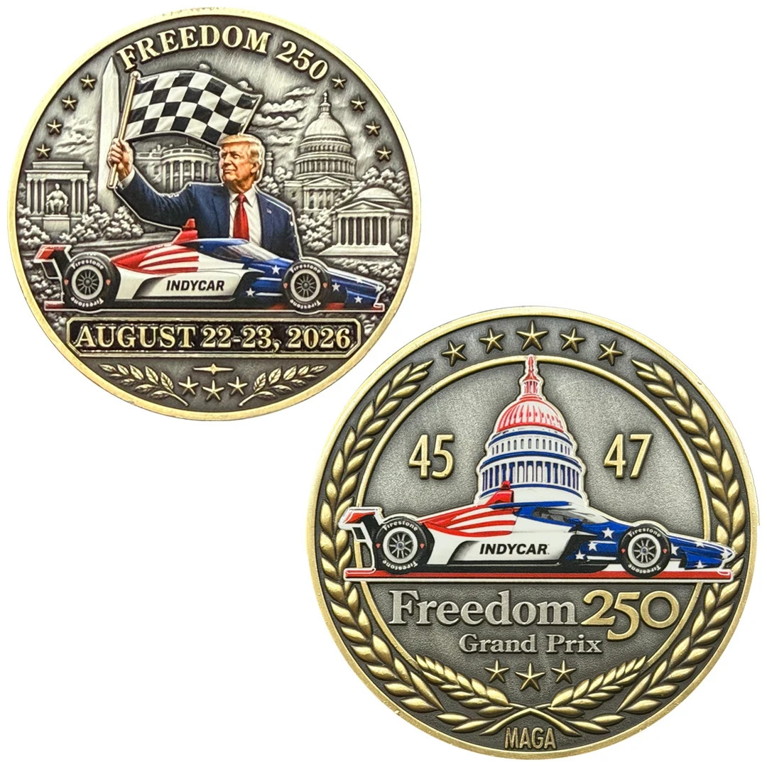 AA-014 Challenge Coin Freedom 250 for Grand Prix Washington DC President