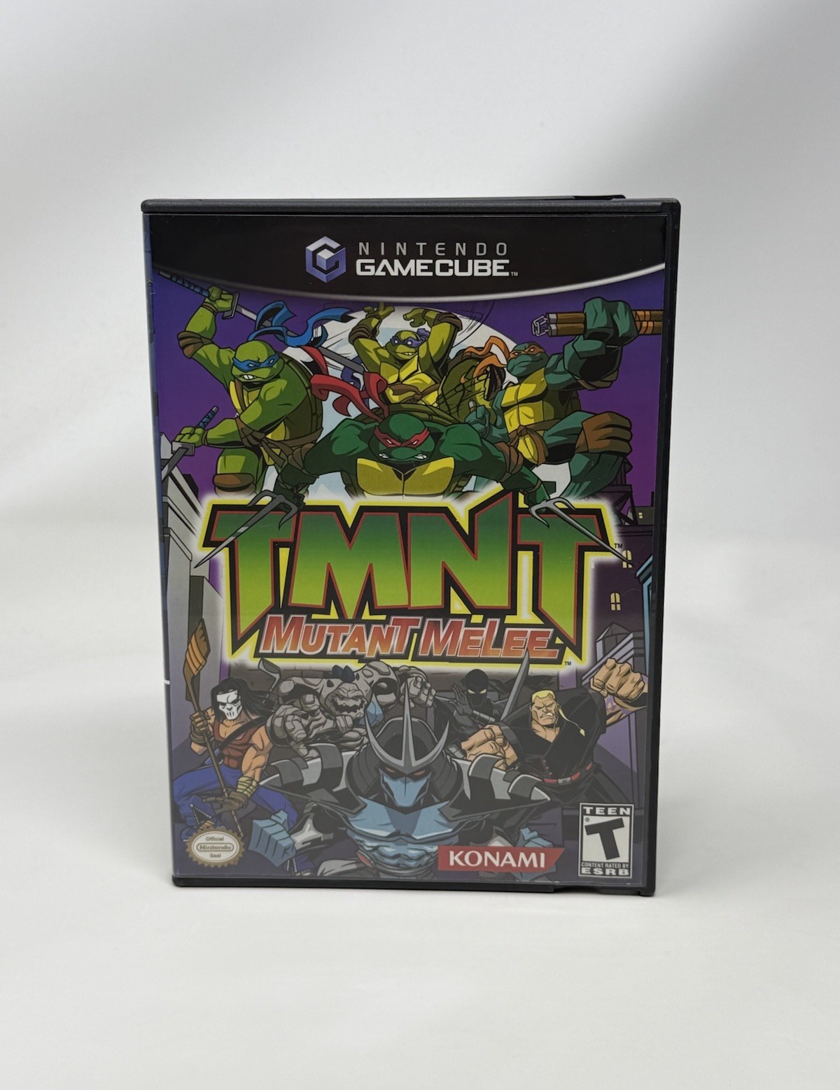 TMNT Mutant Melee Nintendo GameCube Game + Case Pristine Disc Authentic Tested