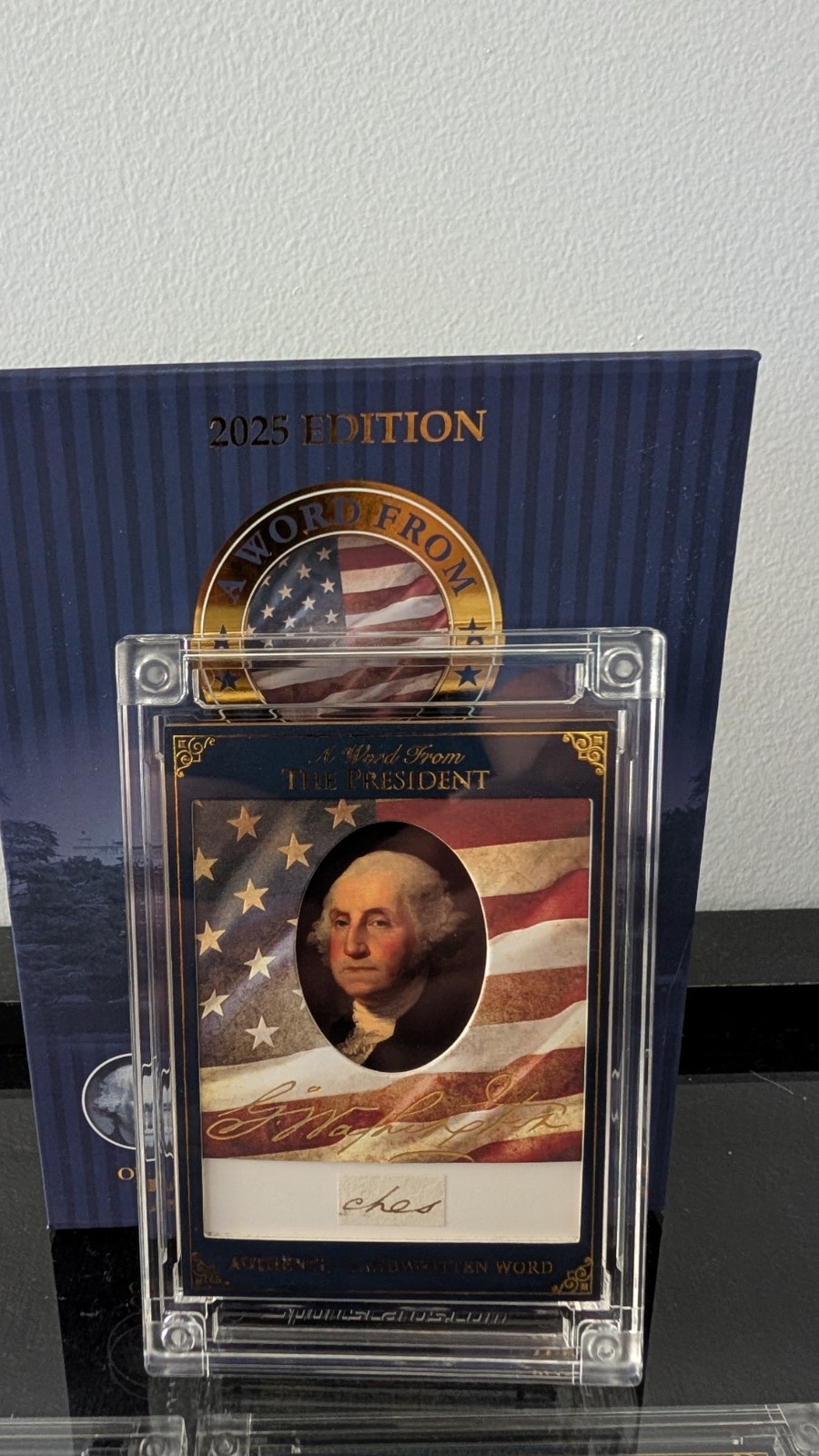 2025 A Word From POTUS George Washington Hand-Written Word 