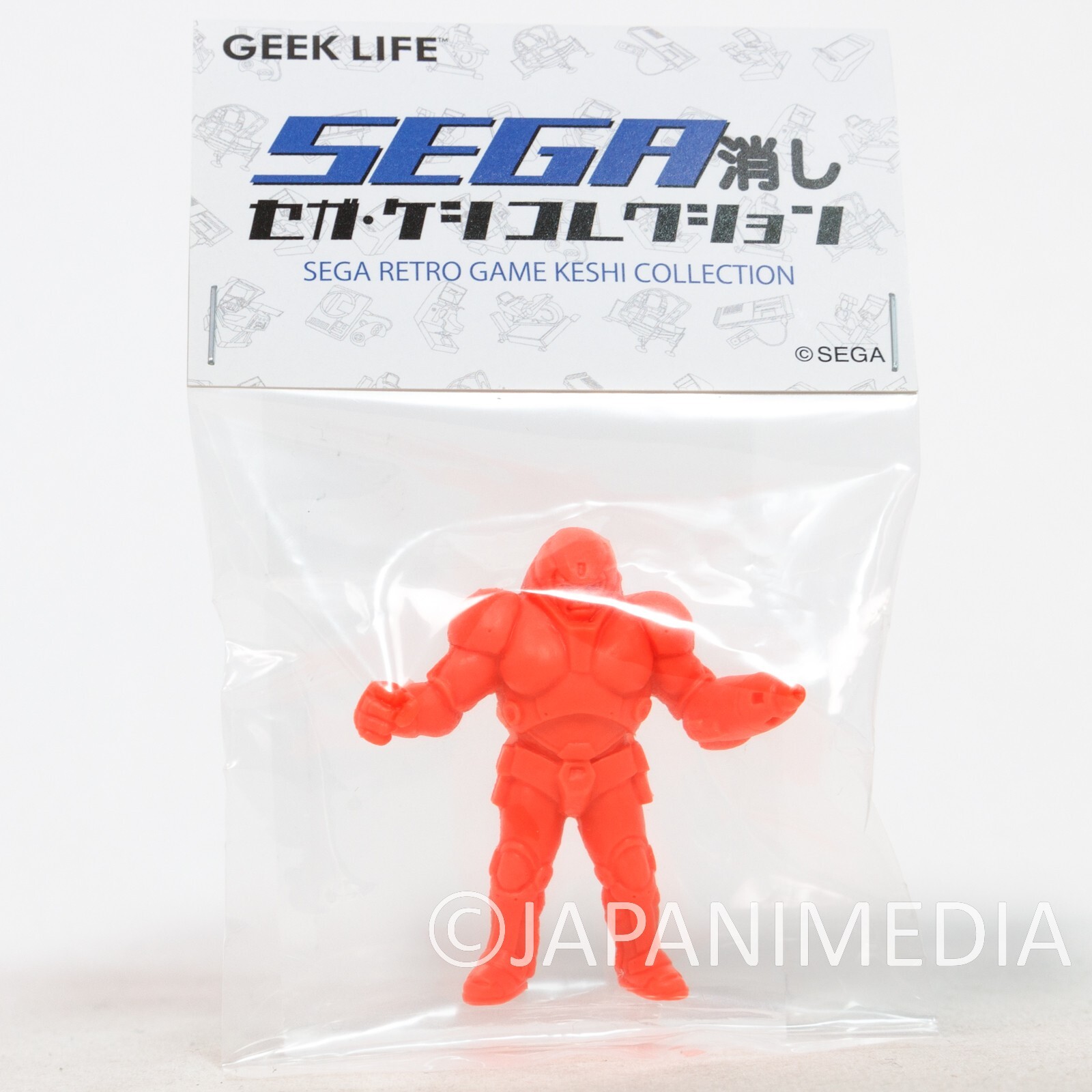 SEGA Retro Game Keshi Collection E-SWAT :Cyber ​​Police #2 Rubber Figure