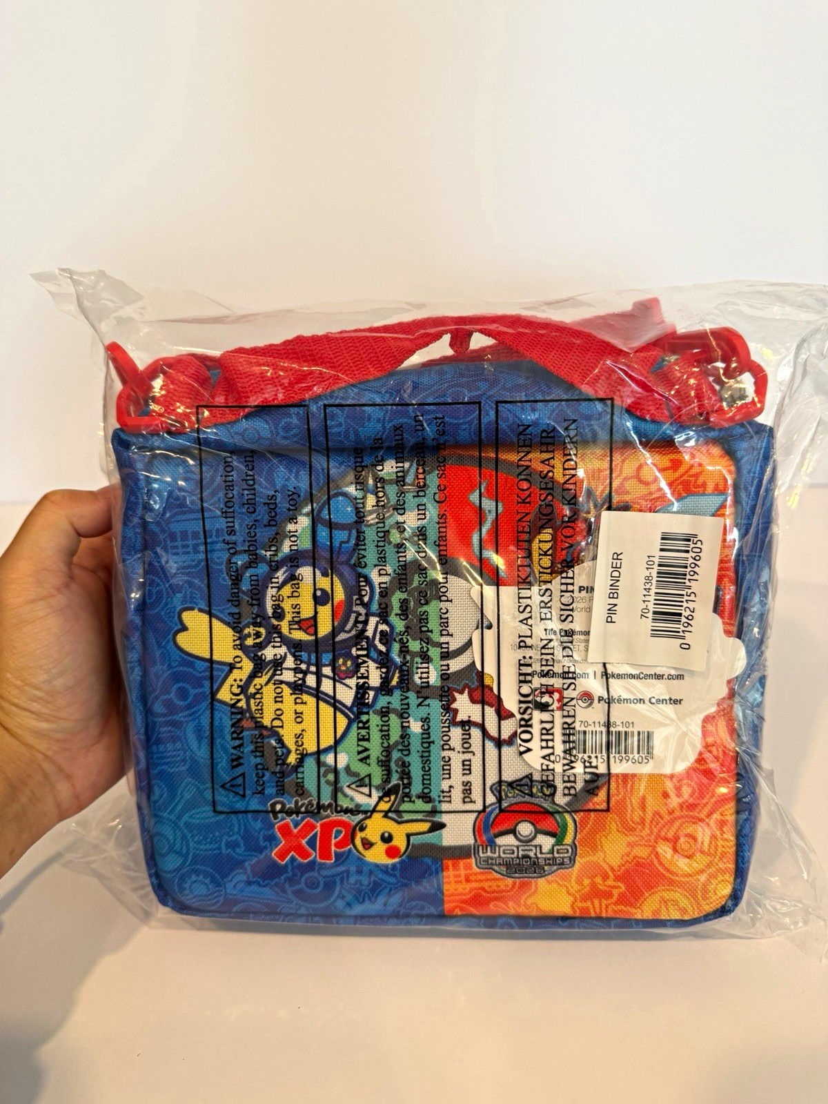 PokémonXP  2026  World Championships Pikachu Pin Binder Bag Exclusive