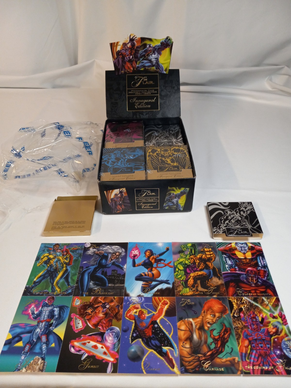 BOX FRESH TESTED 1 1994 Marvel Universe Sealed Packs Flair Inaugural Edition 