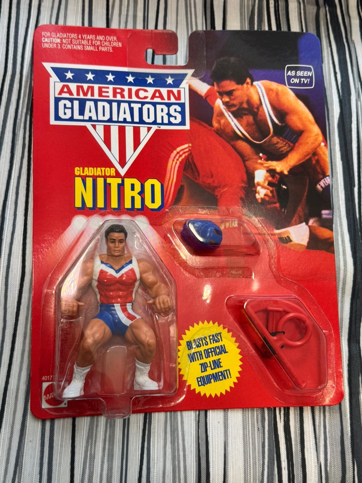 Vintage 1991 Mattel American Gladiators Nitro Action Figure - New/Sealed