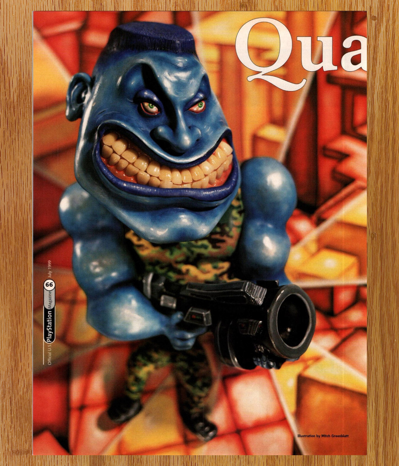 Quake Ranger 3D Id Software - Video Game Print Ad Poster Promo Art 1999