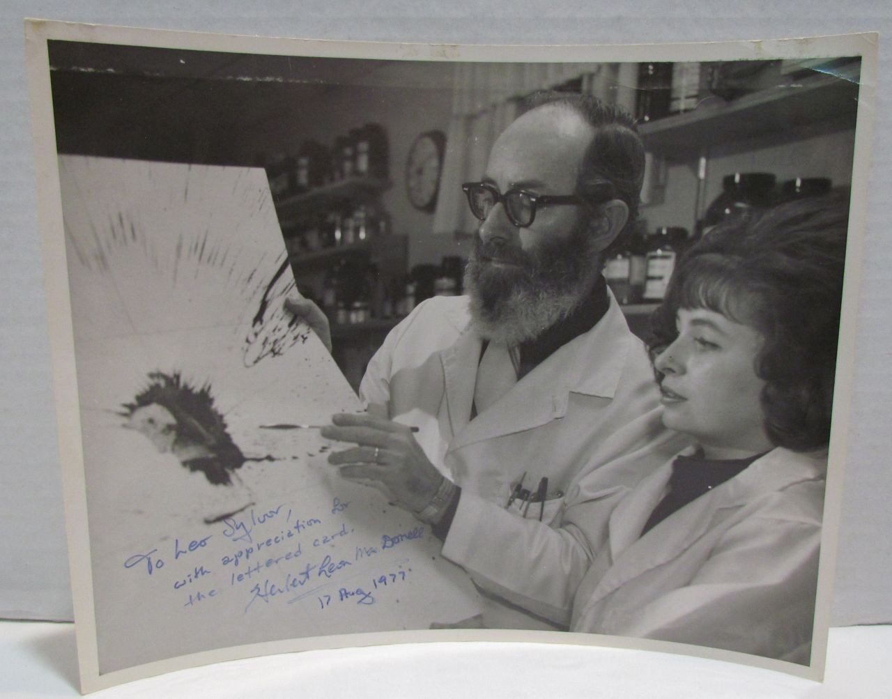 Herbert Leon MacDonnell Autographed Photo, forensic scientist