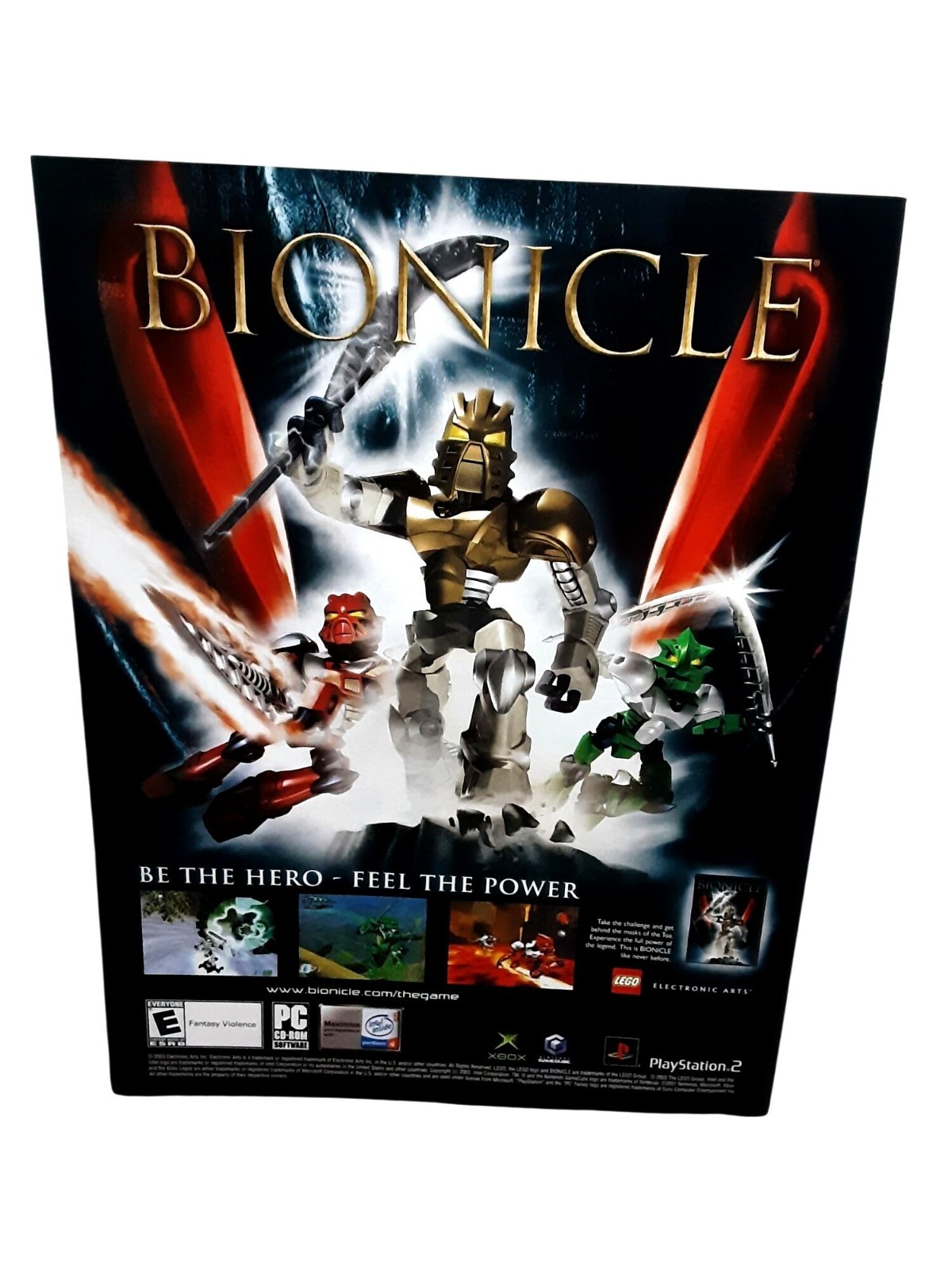 2003 LEGO Bionicle Video Game Print Ad Xbox PS2 GameCube PC