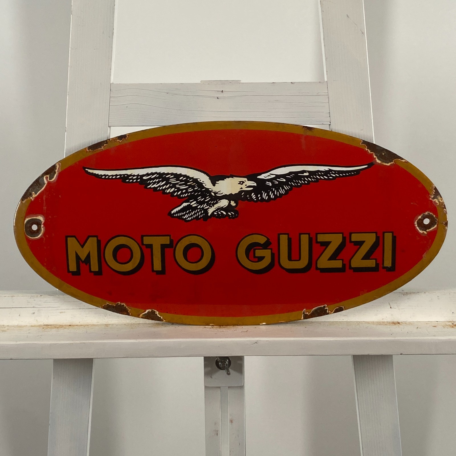 MOTO GUZZI - Advertising Sign - 46x22cm (18.1x8.7